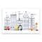 Juvie Doodle Buildings 12" x 18" Canvas Wall Art